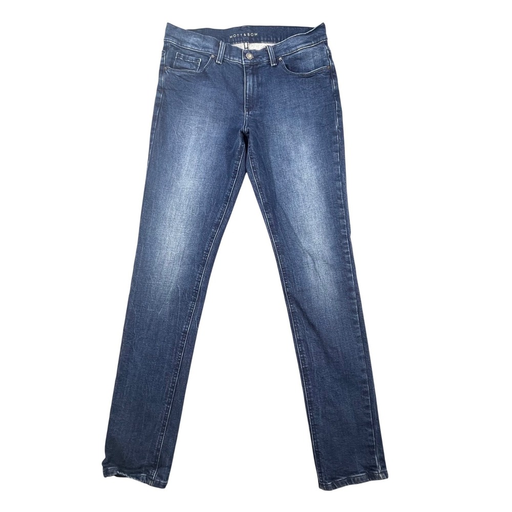 Mott & Bow Blue Ludlow Boyfriend Denim Jeans Women 27x32